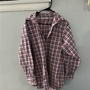 Izod Red and Blue Plaid Shirt